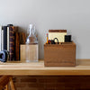 Addie Joy Work Hard, Dream Big 3-Opening Desk Organizer - Wood Wash